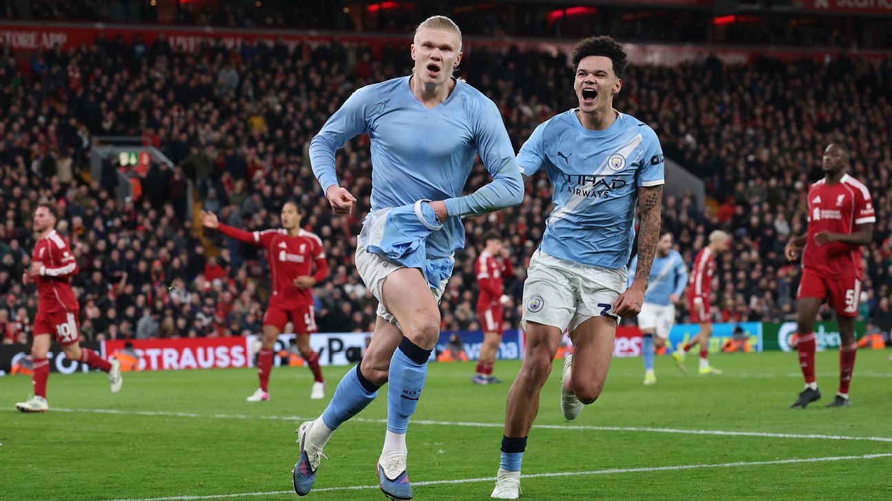 Man City's comeback thriller vs. Liverpool keeps Premier League title race alive - ESPN